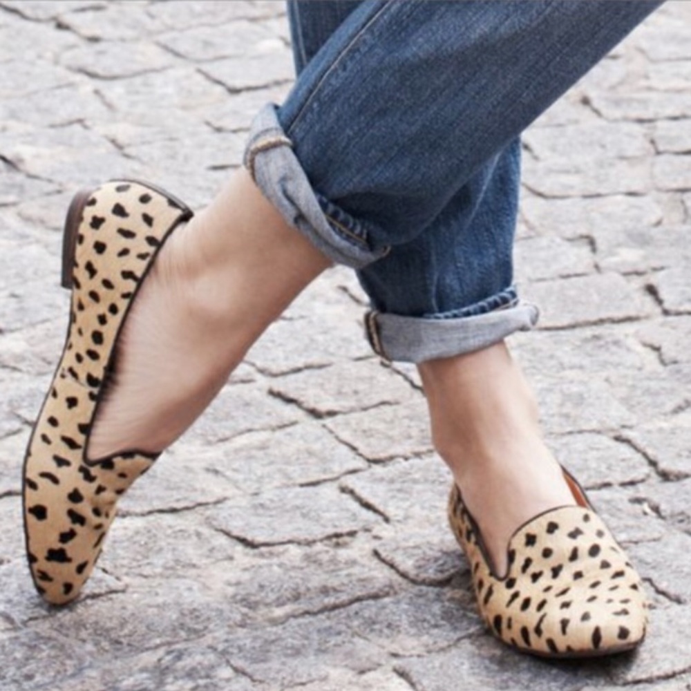 Madewell calf hair leopard flats